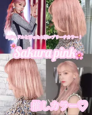 ミディアム カラー LIBERTE所属・韓国ヘア🌈加藤 瑠華のヘアスタイル