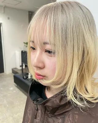 カラー カットコンテスト全国 出場経験あり藤澤志のヘアスタイル