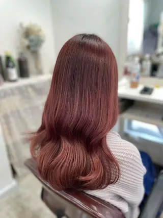 ロング カラー 韓国ヘア🤍髪質改善 🇰🇷AKANEのヘアスタイル