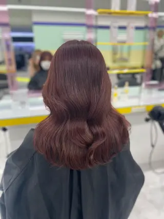 ロング カラー パーマ ヘアアレンジ メンズ キッズ ネイル マツエク・マツパ アイブロウ Lumo所属・💖横浜ブリーチなし 💖MIHOのヘアスタイル