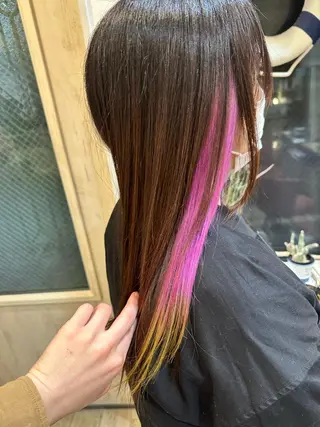 セミロング カラー 🪼高評価🪼 💎柴崎の藤咲💎のヘアスタイル