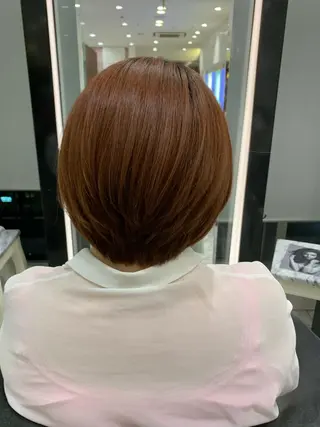 ショート GO TODAY シェアサロン 銀座Arc店所属・デジタルパーマ🫧 韓国風ヘア🫧サクラのヘアスタイル