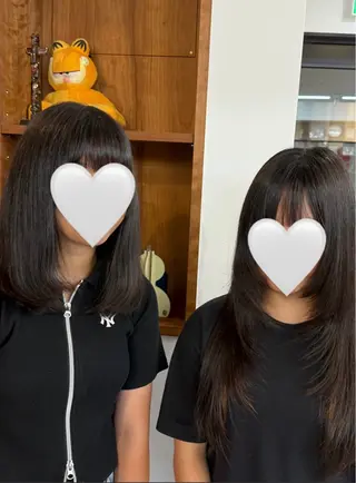 ロング 岩渕 愛のヘアスタイル