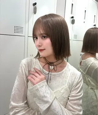 ショート ボブ×透明感カラー 🪽/池袋/優愛🎀のヘアスタイル