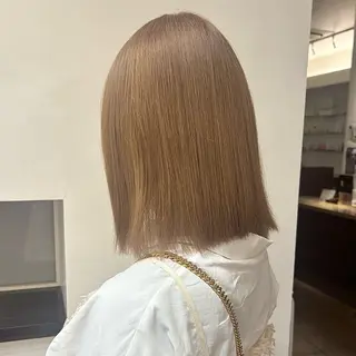 ショート カラー ❣️星野のあ❣️ 優しいダブルブリーチのヘアスタイル