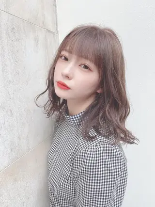 ミディアム カラー hao所属・西山 頌太のヘアスタイル
