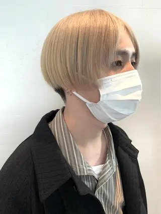 ショート カラー メンズ 立川/シールエクステ /みづきのヘアスタイル