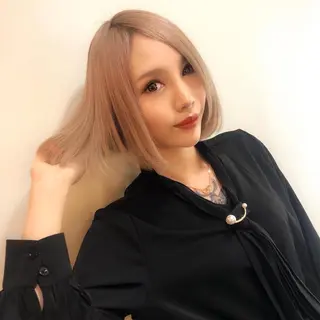 ショート カラー ヘアアレンジ 🍀アレンジ簡単ヘア ☘️石田万里奈🍀のヘアスタイル