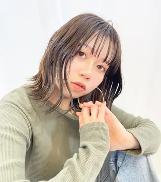 セミロング 剣持友希/ifh iizuka/高崎のヘアスタイル