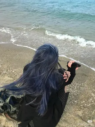 ロング カラー 韓国トレンド寒色💍 ayana💍のヘアスタイル