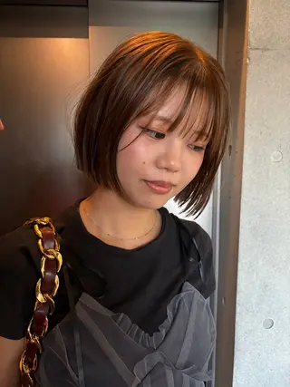 ショート カラー トレンドボブ /ミリヤのヘアスタイル