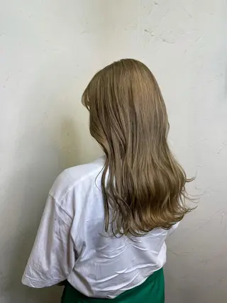 セミロング カラー 韓国ヘア🫧艶カラー 🫧髪質改善/オオヤのヘアスタイル