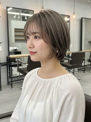 ショート 似合わせボブ✖️ 韓国レイヤー✨小関のヘアスタイル