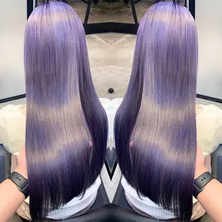 ロング カラー 及川シゲル 髪質改善講師のヘアスタイル