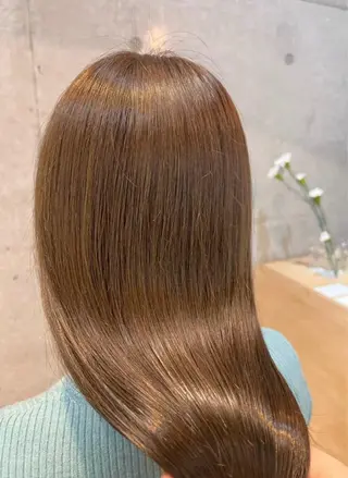 ミディアム デジタルパーマ/ 艶カラー/神野楓のヘアスタイル