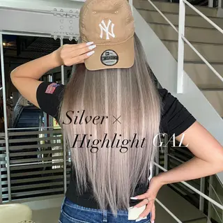 ロング カラー ヘアアレンジ ANKH CROSS 🦋mako🦋のヘアスタイル