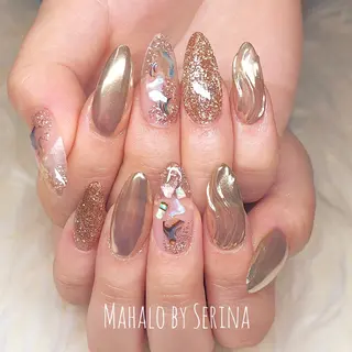 セミロング カラー ネイル SUNNY BAE. SERINAのネイルデザイン