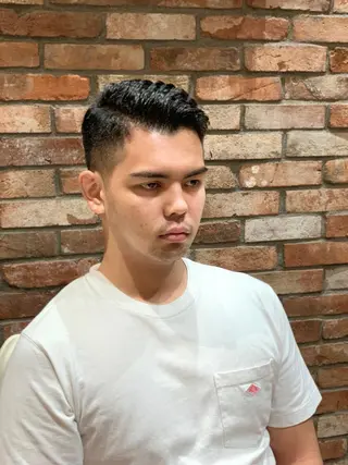ショート メンズ HIROGINZAプレミアムバーバー赤坂店所属・田中 千恩のヘアスタイル