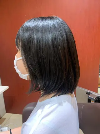ミディアム 福田 秀好のヘアスタイル