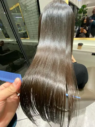 ロング カラー ムトウセイマ/艶髪 /艶ケアWブリーチのヘアスタイル