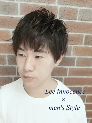 ショート カラー パーマ メンズ カラー/髪質改善スペ シャリスト宮本　伸一のヘアスタイル