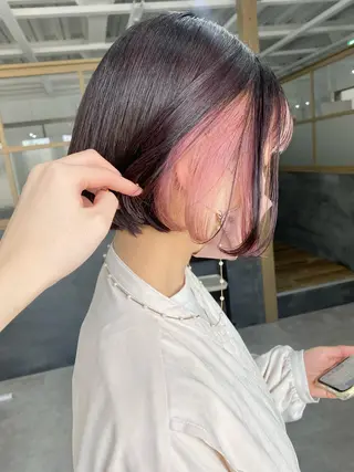 ショート カラー ヘアアレンジ ume所属・ひなの .のその他イメージ