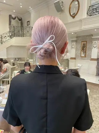 ミディアム ヘアアレンジ 【Sweep】おじま のぞみのヘアスタイル