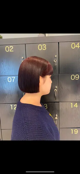 カラー 伊藤 柚奈のヘアスタイル