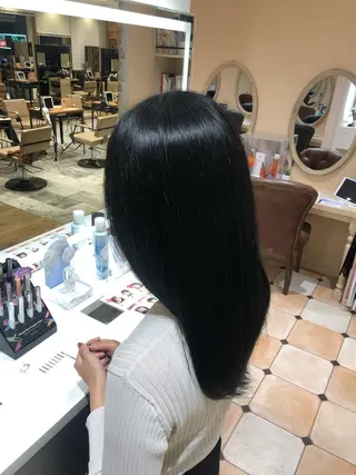 ロング カラー 新宿/透明感カラー/ 髪質改善/早野大空のヘアスタイル