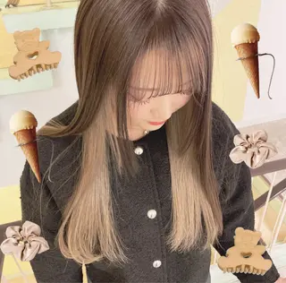 カラー 渋谷:インナーカラー ／🍒エリカ🍒のヘアスタイル