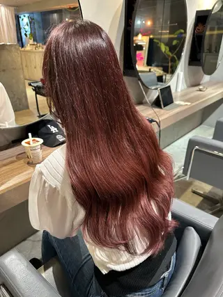 ロング カラー 美髪・シールエクステ ホソタニリョウコのヘアスタイル