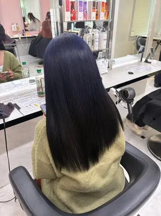 ロング カラー 透明感ベージュカラー ♡上野♡AIのヘアスタイル