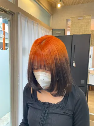 ミディアム 中嶋 颯和のヘアスタイル