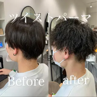 ミディアム メンズ 【酸性ストレート】 宮下和明のヘアスタイル