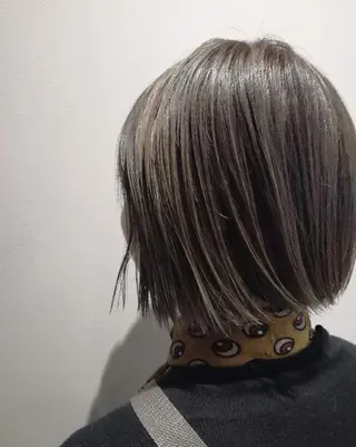 ショート カラー パーマ ヘアアレンジ メンズ キッズ ネイル マツエク・マツパ 中津No.1髪質改善 店長✨透ける暗髪のヘアスタイル