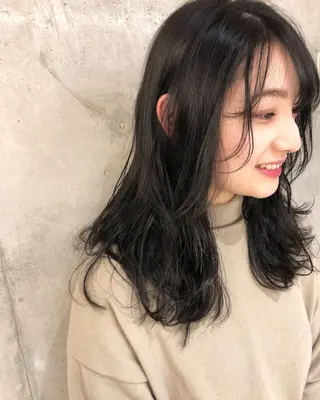 ロング 顔周りカット/髪質改 善/新宿/畑中稔里のヘアスタイル