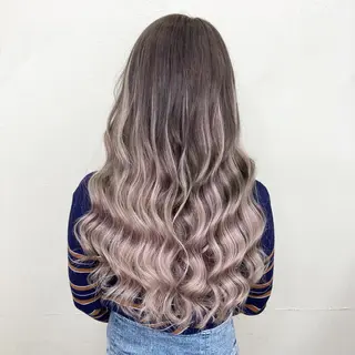 セミロング カラー KEISUKE/ ブリーチ🧡エクステのヘアスタイル