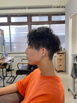 パーマ メンズ 大人ショート🥂みつ はし こうだい🦕のヘアスタイル
