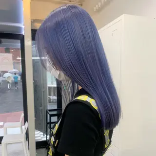 ロング カラー ヘアアレンジ ハイトーン/美髪矯正 🍃大江拓実のヘアスタイル