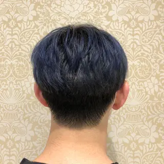 ショート カラー メンズ 🐠寒色系×パーマ 櫻井　麿偉🐏のヘアスタイル