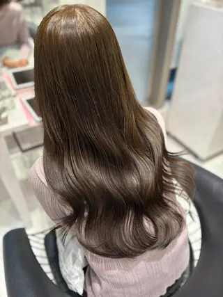 セミロング Rin/寒色系カラー 🦋/うる艶ヘア🫧のヘアスタイル