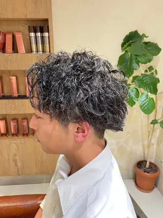 パーマ メンズ レディースカット ヒロヤのヘアスタイル