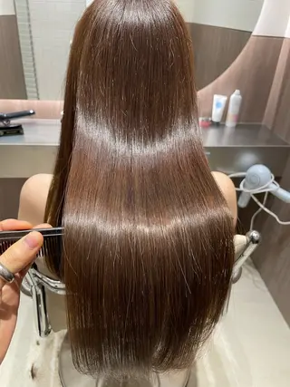 セミロング 韓国ヘア🤍顔周り/ 髪質改善✨/林遼一郎のヘアスタイル