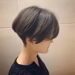 ショート カラー 髪質改善🌈縮毛矯正 荻原 達矢のヘアスタイル