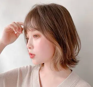 ミディアム Ang　関 貫太郎のヘアスタイル