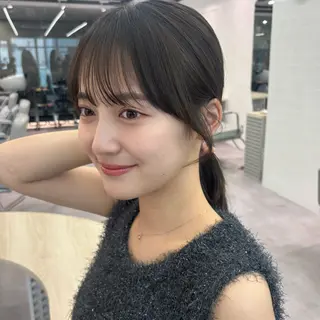 ミディアム 透明感カラー/ レイヤー🪽千優のヘアスタイル