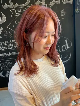 ミディアム カラー メンズヘア/レイヤー /ボブ山内春輝のヘアスタイル