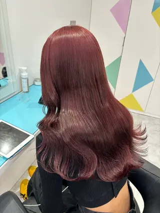 カラー ガーリー/暖色カラー 🎀MEARI🩰のヘアスタイル