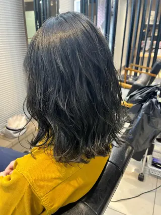ミディアム カラー ヘアアレンジ メンズ マツエク・マツパ GO TODAY SHAiRE SALON所属・透明感カラー🤎 ゆりのヘアスタイル