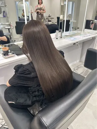 ロング カラー グレージュ/ベージュ /経堂/sana🌱のヘアスタイル